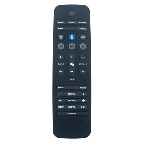 Generic #US Replace Remote Control for TV/Audio/AC Remote Control for Phil-IPS Fidelio B5 Sound Bar System B5/37 B5/12, Black or white