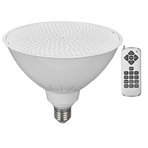 Ampoule de piscine LED E26 RGB 40W avec fonction mémoire intelligente et télécommande