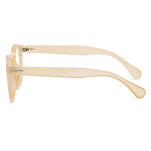 Image of Retro Round Blue Light Blocking Glasses for Men Women, Vintage Frame Non-prescription Computer Reading Eyeglasses