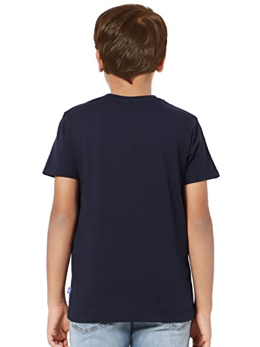 Image of JACK & JONES Solid Cotton Shirt Collar Boys T-Shirt