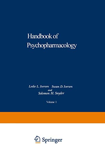 Biochemical Principles and Techniques in Neuropharmacology (Handbook of Psychopharmacology, 1)