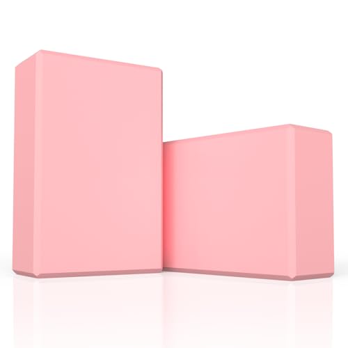 GLOSKIN Yoga Block 2er Set, Yogablöcke Mit Hoher Dichte, Hochwertige Blöcke, Leichtes Gewicht und Kein Irritierender Geruch, Der für Yoga Verwendet Wird, Pilates GLOSKIN Yoga Block 2er Set, Yogablöcke Mit Hoher Dichte, Hochwertige Blöcke, Leichtes Gewicht und Kein Irritierender Geruch, Der für Yoga Verwendet Wird, Pilates