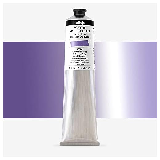 Vallejo : Artist Acrylic Paint : 200ml Tube : Iridescent Violet