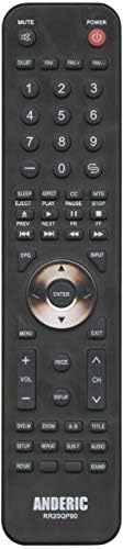 Anderic RCA/Proscan RE20QP80 TV/DVD Replacement Remote for RE20QP06 RE20QP08 RE20QP13 RE20QP14 RE20QP00 RE20QP18 CSTRE20QP18 RE20QP56 RE20QP05 RE20QP11 RE20QP28 RE20QP29 RE20QP80 RE20QP83