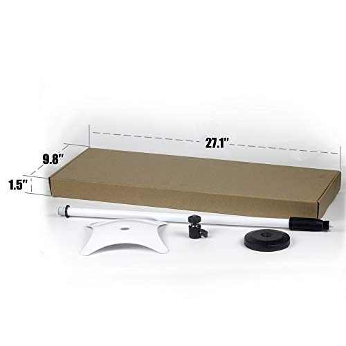 Projector Tripod Stand Drsn Portable Tripod Adjustable Height 27\" to 49\" 360°Swivel Pivot Ball Head Floor Stand Holder for Small Camera Webcam Microphone Projector GoPro
