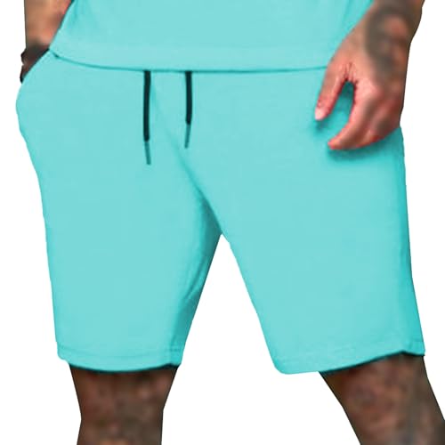 Maiyifu-GJ Men's Short Sleeve Tracksuits 2 Piece Short Sets Casual Athletic T-Shirts and Shorts Set Summer Outfits for Men4