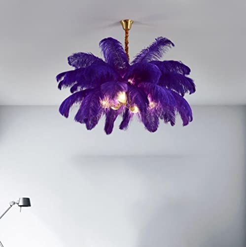 Feder Tischlampe Feder Lampe,Feder Nachttischlampe Federlampe,Alle Kupfer...