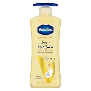 Vaseline Deep Moisture Serum In Lotion, 400 ml | Enriched with Glycerin for Nourished Soft Skin