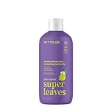 ATTITUDE 2 en 1 Champú y Gel de Ducha para Niños, Ingredientes Vegetales y Minerales, Productos de Belleza y Cuidado Personal Veganos, Vainilla y Pera, 473 mL