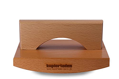 Weegstempel met eigen logo of tekst, 120 x 120 mm, stempel in grote maat, individualiseerbaar – afrolstempel, houten… - Image 3