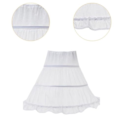 Girls Hoops Petticoat White Dress Decor Beautiful Underskirt for Theme Party3