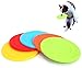Ghlevo 5 Pack Chien Doux Chien Caoutchouc Flying Disc Puppy Flyer Toy réagaire Plus Rapidement des Jouets interactifs pour la Petite Soucoupe Floating de Chien de Petite Taille Moyenne