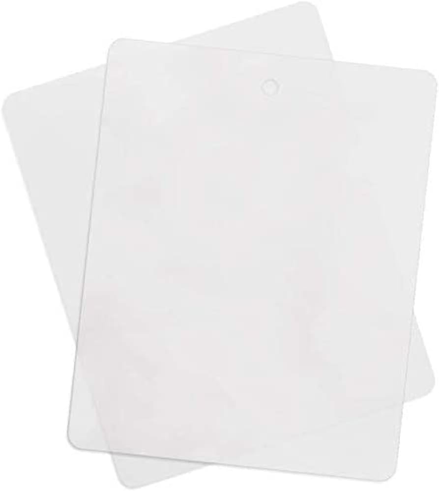 Thin Clear Flexible Plastic Cutting Board Chopping Mat 12" x 15" (4 Pack)