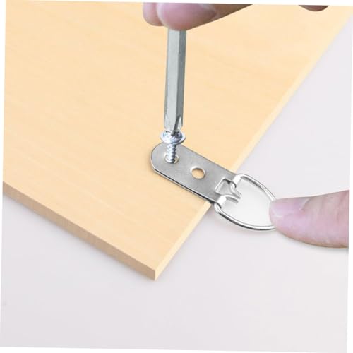 Image of 20pcs d Ring Picture Hangers Heavy Duty Picture Hanging Hardware Frame Hooks for Hanging Iron