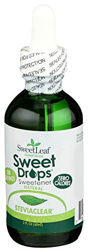 Sweet Drops Sweetleaf, Liquid Stevia Sweetener, Steviaclear, 2 Oz & Sweet Drops Liquid Stevia Sweetener, Vanilla Creme, 2 Ounce #TOP2