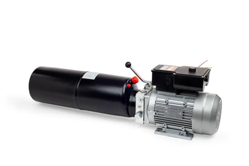Maxim 12 V AC Single Acting Power Unit AC Auto Hoist Manual valve 3 Gallon Steel Tank, 1.3 GPM, 2500 PSI with SAE #6 Ports, 253105