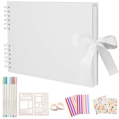 El Mejor Listado de Albumes para comprar online. 46 80 Páginas Álbum de Fotos para recortes, Álbum de Fotos Creativo Hecho a Mano DIY, Incluye Pegatinas, Bolígrafos, Reglas de Dibujo, Cinta, para Aniversario de Graduación de...