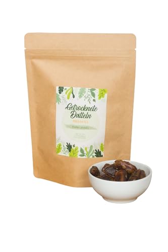 Dátiles deshidratados 1kg | Sin hueso | Calidad 1A | Ideales como snack, desayuno o para repostería | Dulzura natural