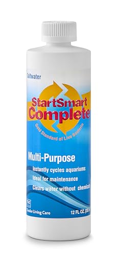 Image of TLC Products StartSmart Complete Saltwater Aquarium Cycle Starter & Beneficial Nitrifiers, Supports Clear Water & Biofiltration, Reduces Excess Sludge, 12 oz (354 ml)