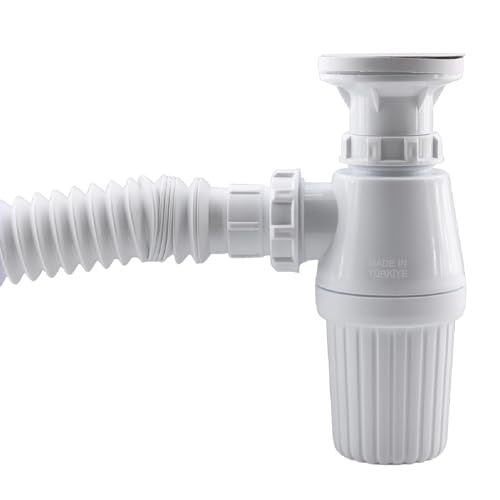 Sifon Körüklü Sökülebilir Tas'lı Temizlenebilir Mutfak Banyo Mutfak Lavabo Taşı Gider Borusu Plastik 38 cm