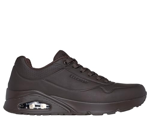 Image of Skechers Mens UNO - Stand ON AIR Chocolate Casual Sneakers,7 UK (8 US)
