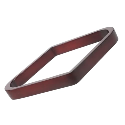 KOMBIUDA Elegant Wooden Snooker Ball Rack Triangle Pool Table Rack Billiard Balls Holder Standard Size Frames