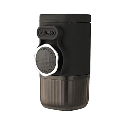 Zolynx Cafetera Portátil de Cápsulas A Presión Manual, Pequeña Cafetera de Café Molido para Exteriores, Ideal para el Hogar, Viajes y Camping.