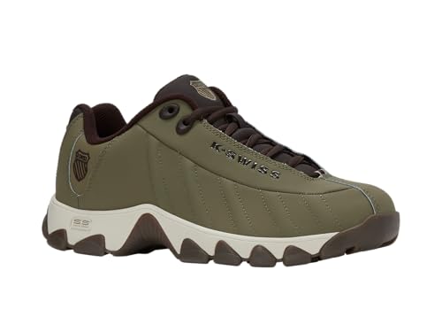 Image of K-Swiss Men's ST329 CMF Sneaker, Wide Tennis Walking Shoes Leather Upper