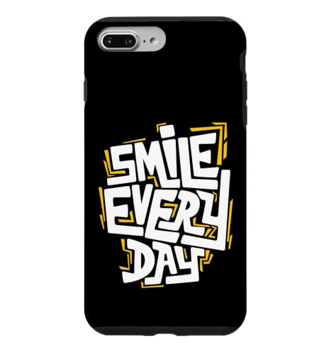 Smile Every Day �O���t�B�e�B�^�C�|�O���t�B�̃C���X�s���[�V������^������p�� �X�}�z�P�[�X iPhone 7 Plus/8 Plus �p