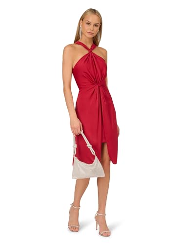 Adrianna Papell Womens Woven Halter Short Dress4