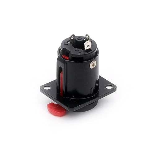Conector hembra de 6,35mm TRS para eliminar ruidos en chasis de audio y cable de micrófono 5