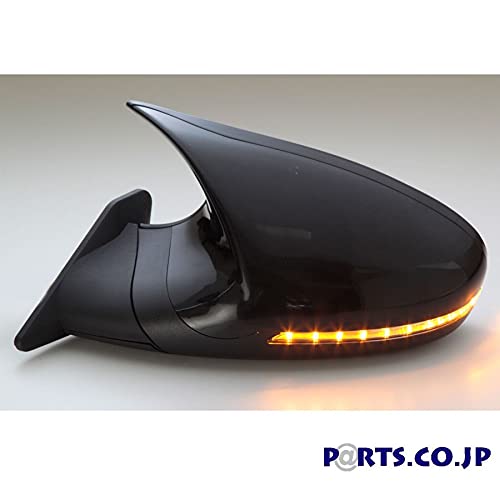 Amazon | SuperSportMirror GTSミラー LED ブラック ミラー面手動調整 