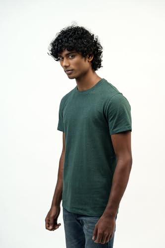 Image of Crew Neck Cotton Tshirt for Men Stylish and Comfortable Men Tshirt Breathable Solid t-Shirts Casual Formal Gym Fashion Essentials Versatile Full Sleeve Polo Trendy wardrobes Outfits