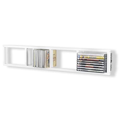 Buy YouHaveSpace White Cube Storage Shelf for Wall, CD & DVD Storage