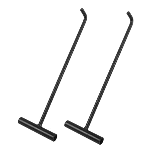 Alipis Ganci per Tombini a T in Acciaio Inox 45 Cm Set da 2 Pezzi, Attrezzi di Sollevamento per Coperchi Pesanti Antiruggine per Uso Industriale e Sicurezza Manuale