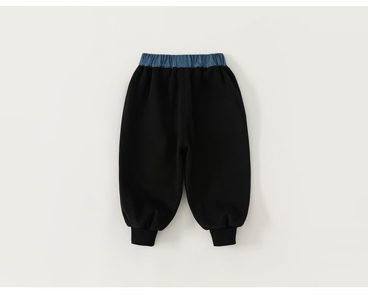 Meufam Unisex Boys Girls Color Block Sherpa Lined Athletic Jogger Fleece Sweatpants Warm Fleece Basic Pants with Pockets2