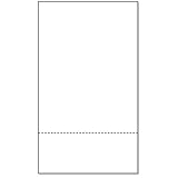 8-1/2'' x 14' Laser Cut Sheet, 24# White Stock, 1 Horizontal Perforation 3-1/2' from Bottom (Carton of 2500)