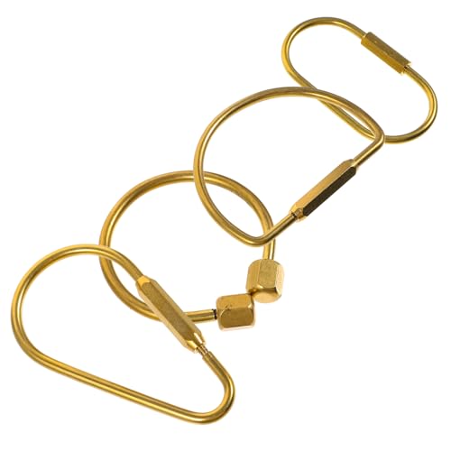 Bobine de badge lanière rétractable avec support d'identification et pinces en laiton
