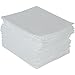PRO-SAFE Medium Weight Bonded & Perforated White Oil Sorbent Pads: 100 Pack, 17