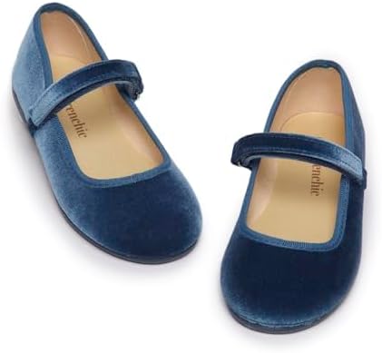 Childrenchic Mary Jane Shoes for Girls  Classic & Comfortable Dress Shoes for Toddlers & Kids  Perfect Flats for School, Play, and Special Occasions (Velvet)