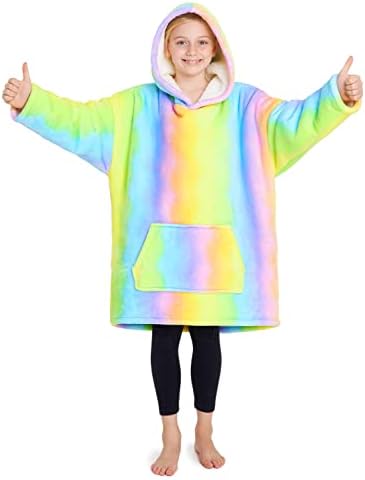 CityComfort Girls Oversized Blanket Hoodie Kids Fleece Fluffy Snuggle Hoodies