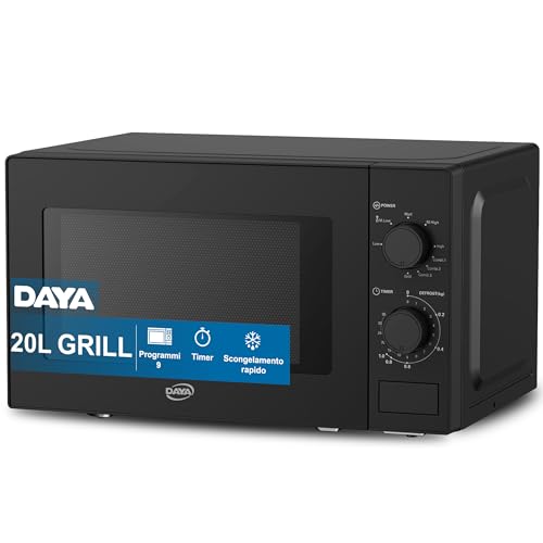 Daya, DMMG2071MB, 20 litres, 9 programmes, four micro-ondes avec grill, fonction de décongélation