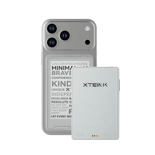 XTEINK X3 eBook Reader (Developer Edition), 3.7' Pocket E-Ink eReader, Ultra-Thin 0.2', 2 oz, Magnetic-Ready Pogo-Pin Charging, Gyroscope Page-Turn, Distraction-Free Reading, 16GB, Mist Gray