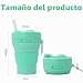 Imagen de MORAINJAY 450ml Taza Plegable de Silicona Verde