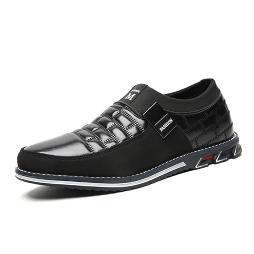 Image of Mens Business Casual Loafers Shoes for Male Lace-up Stylish Work Office Working Oxfords