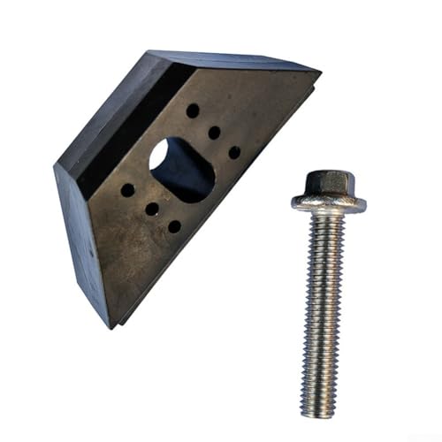 Besttoolifes Pince de base pour batterie de voiture, pince de fixation de batterie automobile avec kit de boulons en acier inoxydable, PP et fixation de batterie en métal