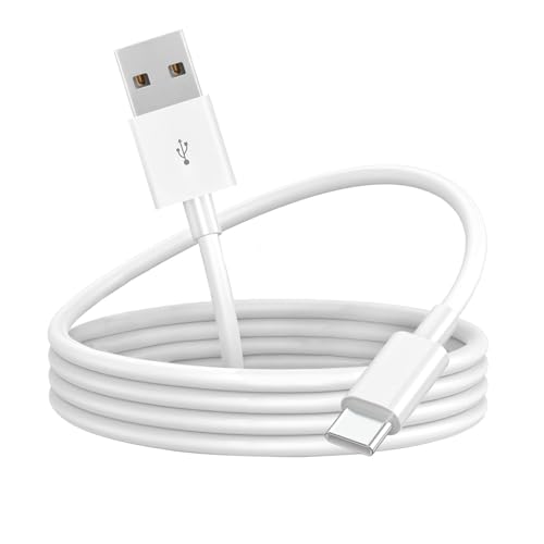 USB Type C ケーブル 3m 1本組 LpoieJun【3A急速充電 / USB 2.0 480Mbps データ転送】 USB-A to USB-C 2.0 電コード 高耐久TPE素材 スマートフォン/タブレット/ゲーム機のタイプｃ機種に対応 (映像出力不可/PD非対応) ホワイト