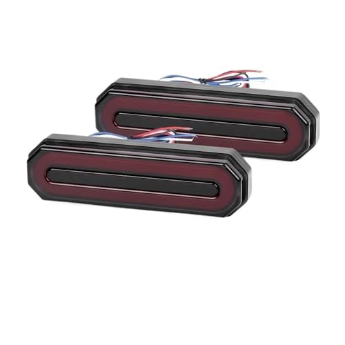 Feu arrière frein à LED 3 en 1 clignotant DRL rouge jaune signalisation moto