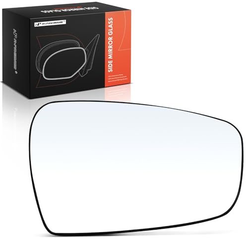 A-Premium Right Passenger Side Heated Mirror Glass Compatible with Kia Forte 2014-2018, Forte5 2014-2018 - Exterior Side View Convex Mirror with Backing Plate, with Rear Holders, Replace # 87621A7040