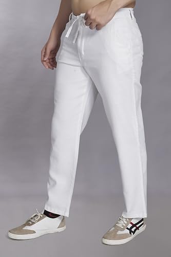 Image of DIVISIVE Men's Relaxed Fit Cotton Linen Blend Trousers